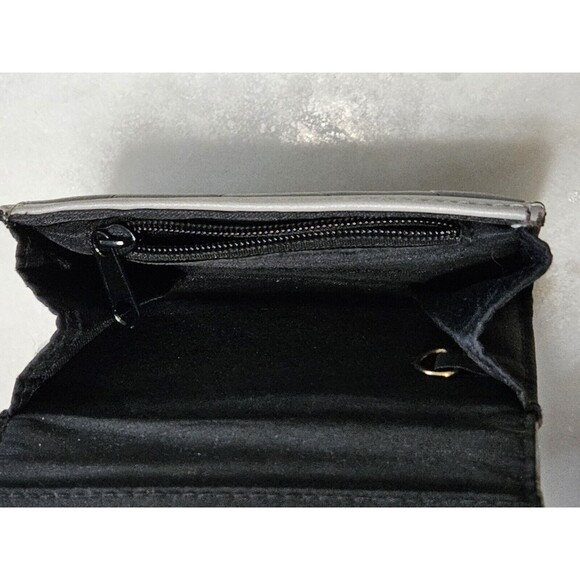 DASEIN WOMENS FASHION CLUTCH ZIP AROUND EMBLEM LONG WALLET, PEWTER - Picture 7 of 8